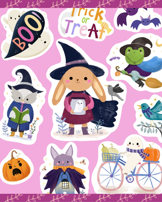 Digital Halloween clipart (14 pieces)
