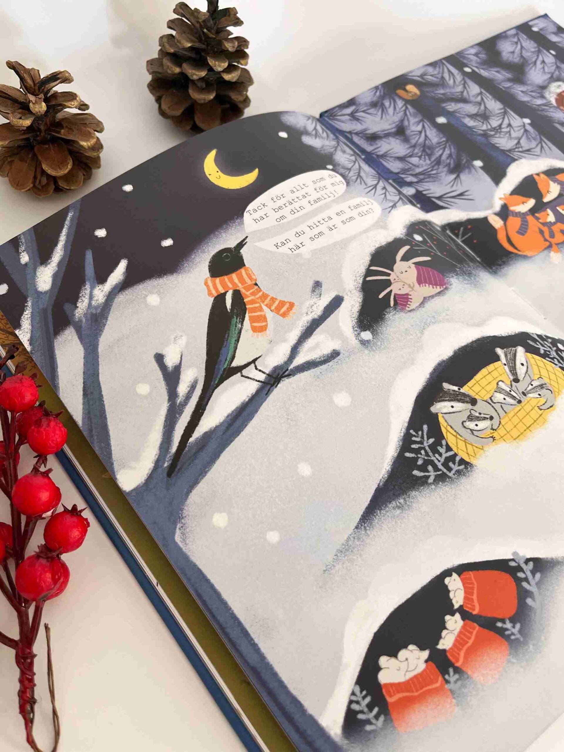 Téli mesekönyv lapok